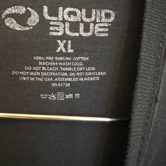 Liquid Blue 2012 Astronaut Spaceman Peace Blue T-Shirt Size XL. - Picture 3 of 6